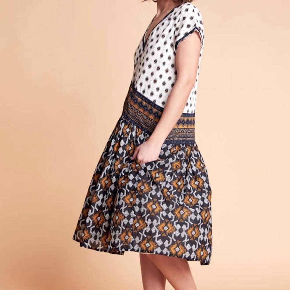 Wild Ethnic Print Dress